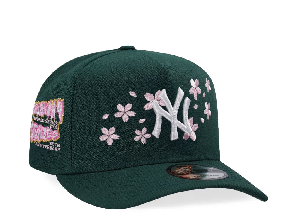 New Era New York Yankees Subway Series Sakura Dark Green Prime Edition 9Fifty A Frame Snapback Cap