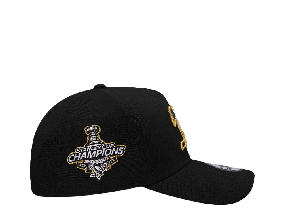 New Era Pittsburgh Penguins Stanley Cup Champions 2009 Black Prime Edition 9Forty A Frame Snapback Cap