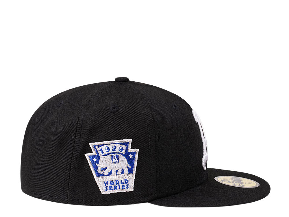 New Era Philadelphia Athletics World Series 1929 Black and Blue Edition 59Fifty Fitted Cap