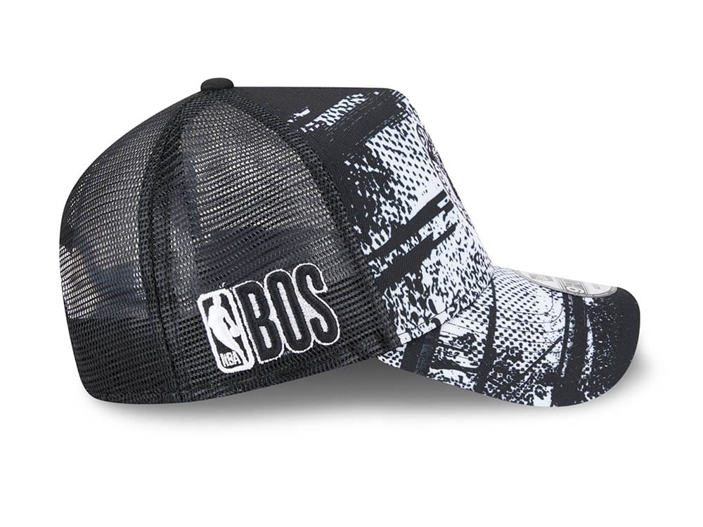 New Era Boston Celtics NBA Tip Off 2024 Trucker 9Forty A Frame Snapback Cap