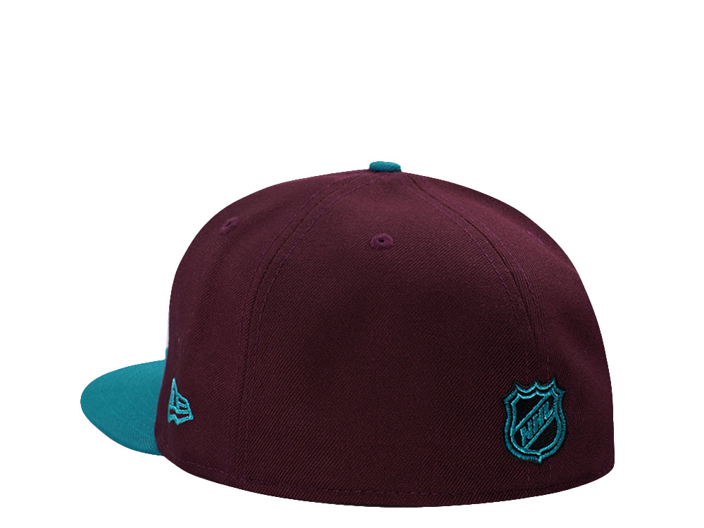 New Era Anaheim Ducks 30th Anniversary Maroon Two Tone Edition 59Fifty Fitted Cap