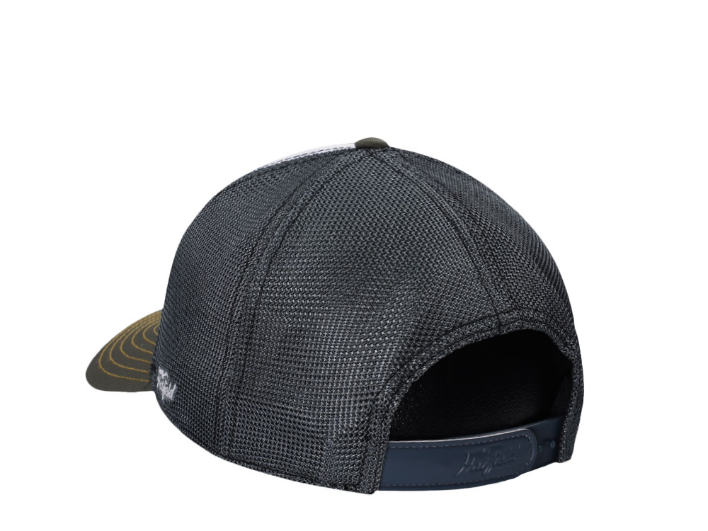 Hatfield Sunset White Dark Green Trucker Snapback Cap