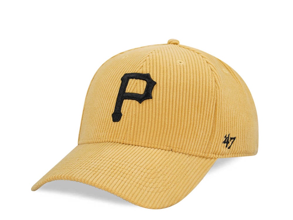 47Brand Pittsburgh Pirates Maize Thick Cord MVP Strapback Cap
