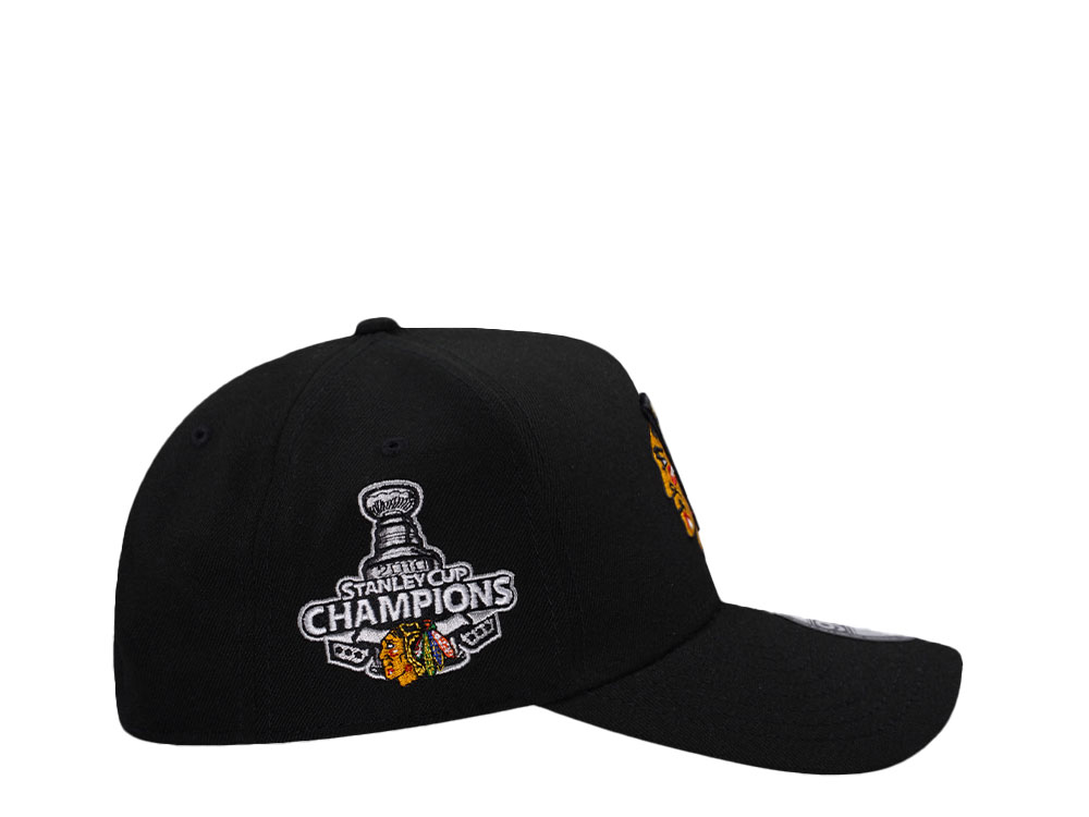 New Era Chicago Blackhawks Stanley Cup Champions 2010 Black Edition 9Forty A Frame Snapback Cap