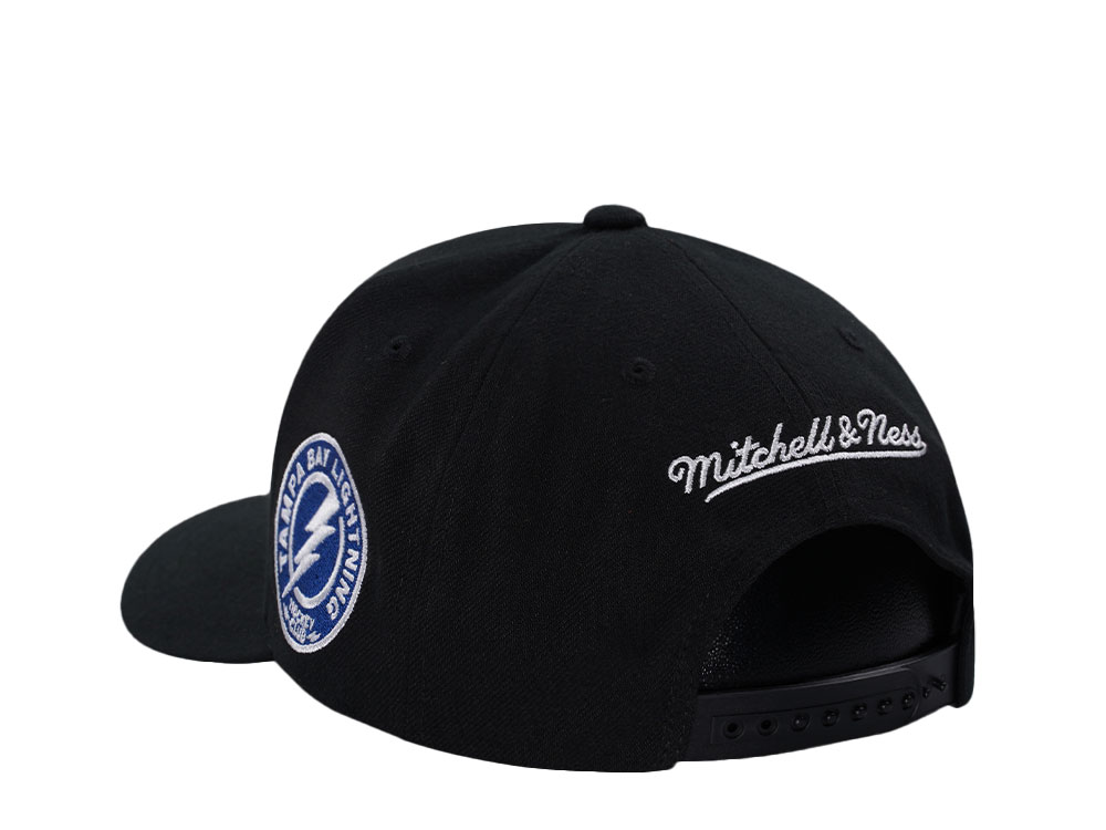 Mitchell & Ness Tampa Bay Lightning Pro Crown Fit Vintage Black Snapback Cap