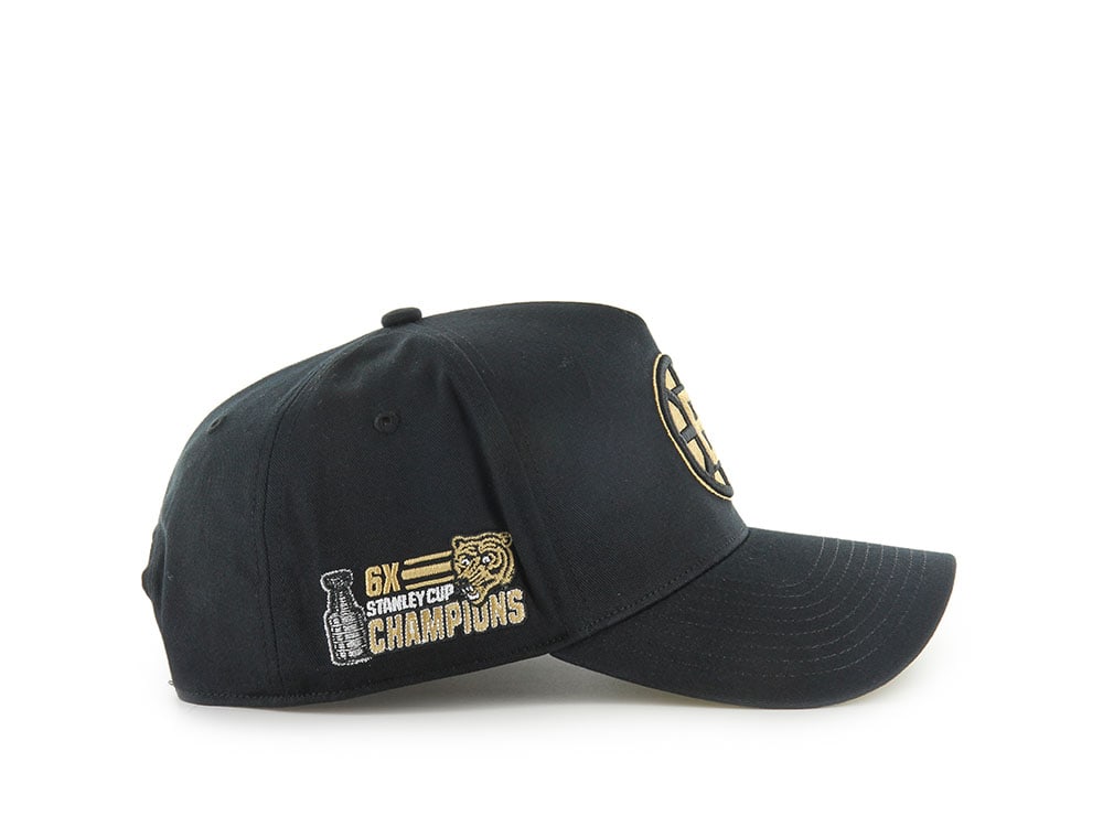 47Brand Boston Bruins Stanley Black Sure Shot Edition MVP Snapback Cap