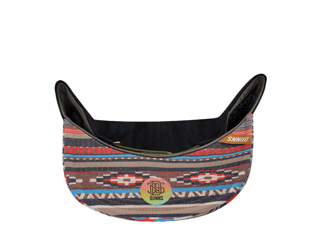 Djinns Aztec Black 6 Panel Snapback Cap