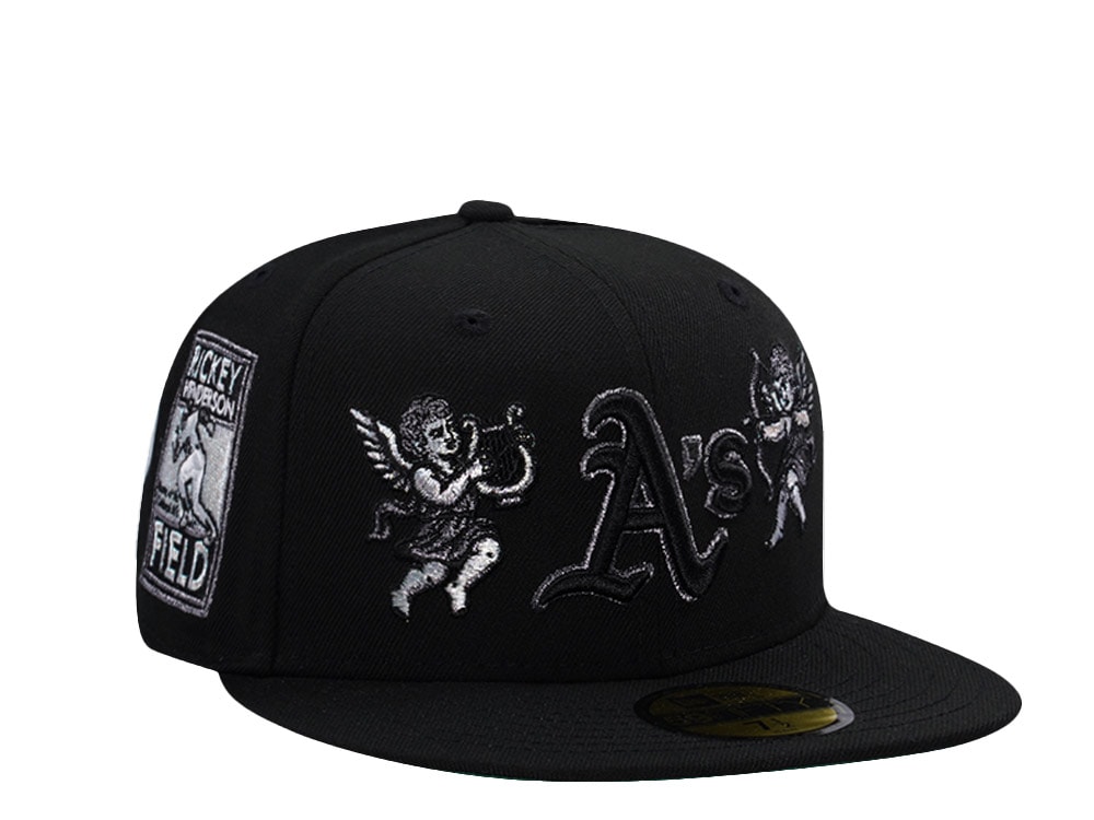 New Era Oakland Athletics Rickey Henderson Field Cupid Black Prime Edition 59Fifty Fitted Cap