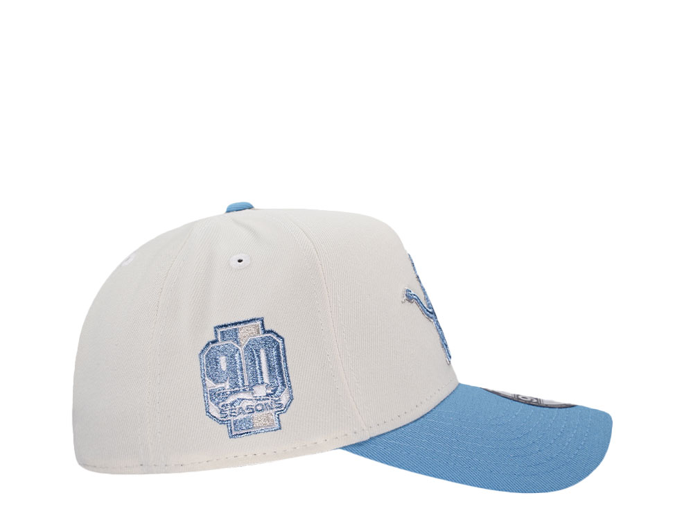 New Era Detroit Lions 90 Seasons Chrome Metallic Two Tone Edition 9Forty A Frame Snapback Cap