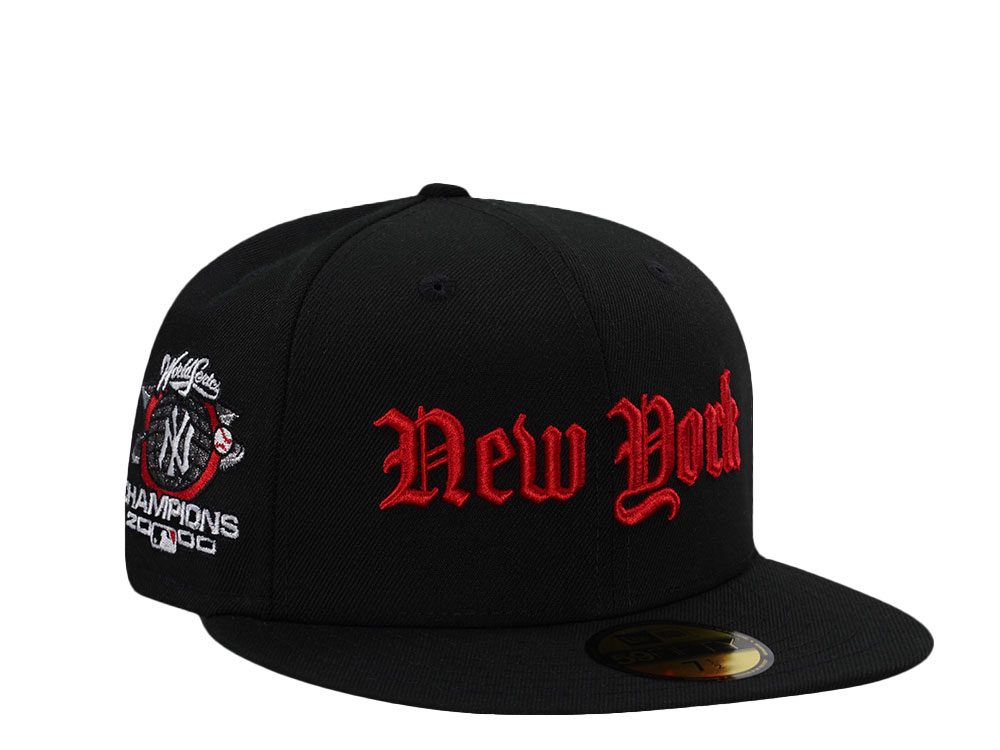 New Era New York Yankees World Series Champions 2000 Black Prime Edition 59Fifty Fitted Cap