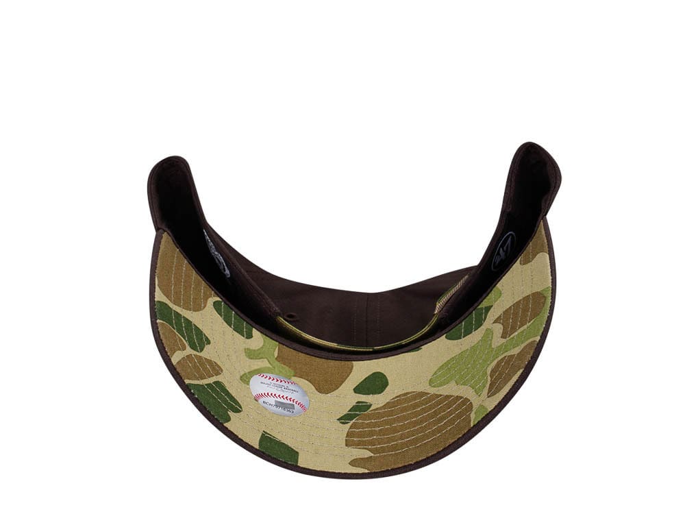 47Brand New York Yankees Brown Frog Skin Camo MVP Strapback Cap