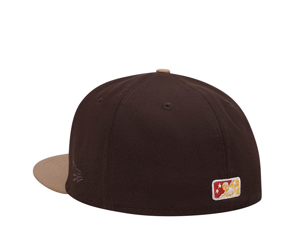New Era Port City Roosters Brown Classic Two Tone Edition 59Fifty Fitted Cap