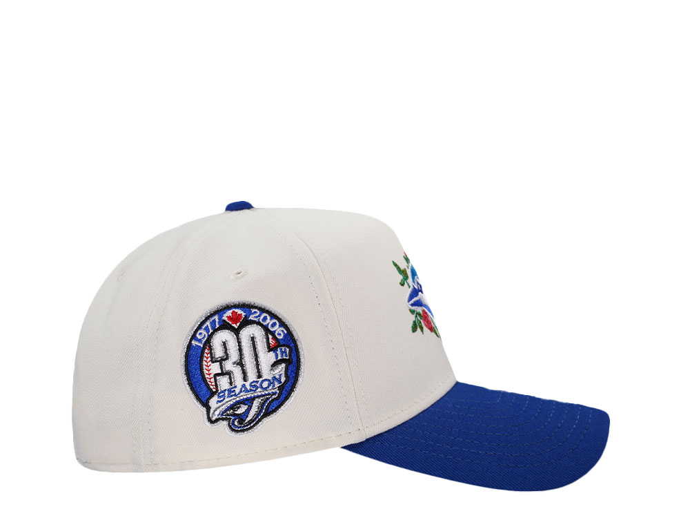 New Era Toronto Blue Jays 30th Season Floral Chrome Two Tone Edition 9Forty A Frame Snapback Cap