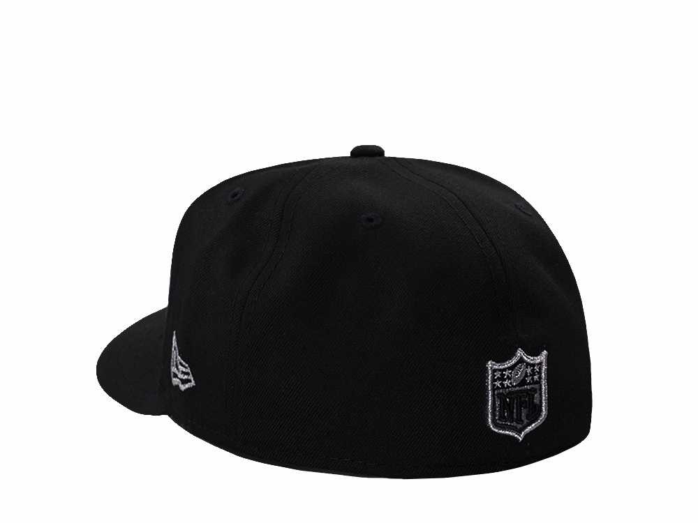 New Era Las Vegas Raiders Champions Black Prime Edition 59Fifty Pre Curved Fitted Cap