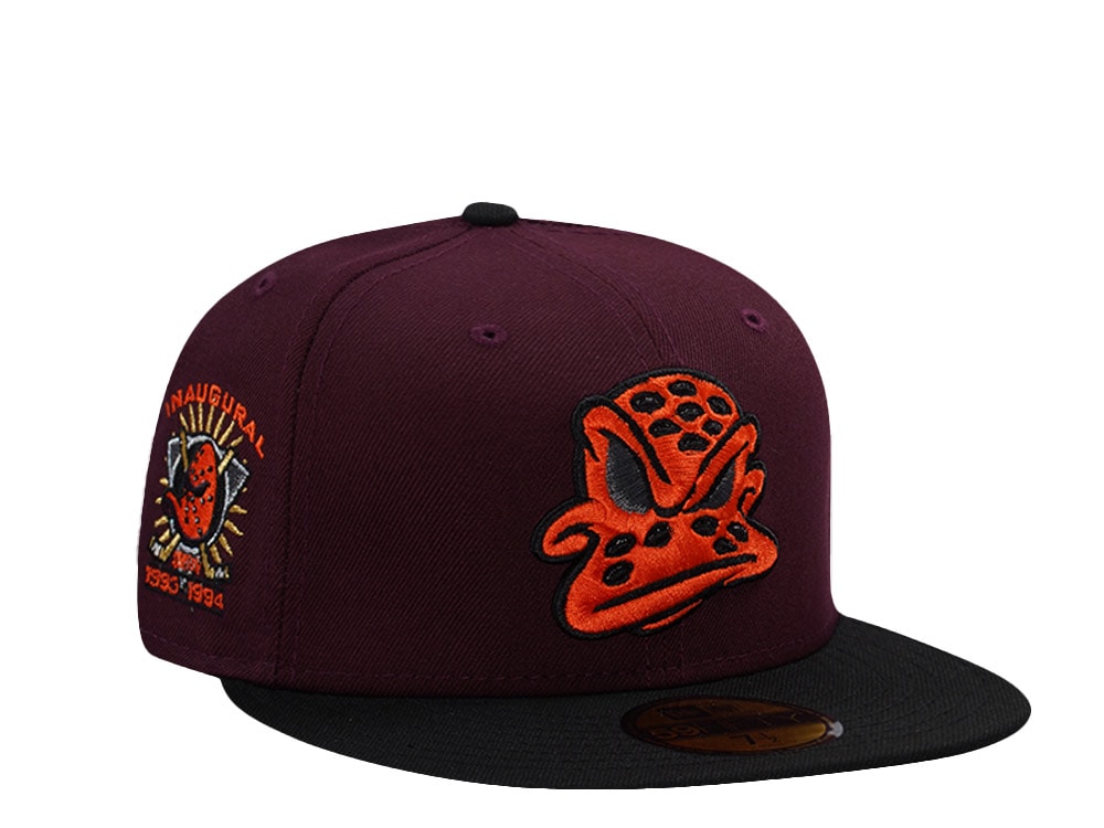 New Era Anaheim Ducks Inaugural Season Maroon Two Tone Edition 59Fifty Fitted Cap
