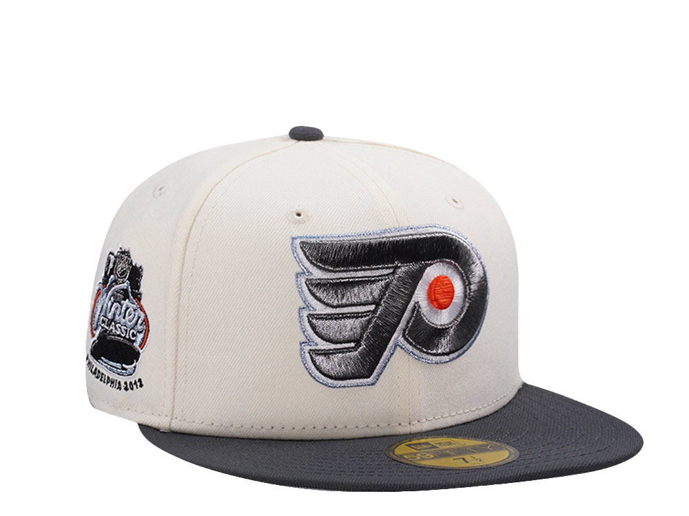 New Era Philadelphia Flyers Winter Classic 2012 Chrome Two Tone Edition 59Fifty Fitted Cap