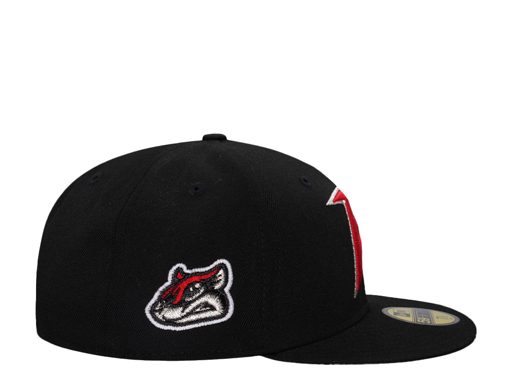 New Era Richmond Flying Squirrels Black Throwback Edition 59Fifty Fitted Cap