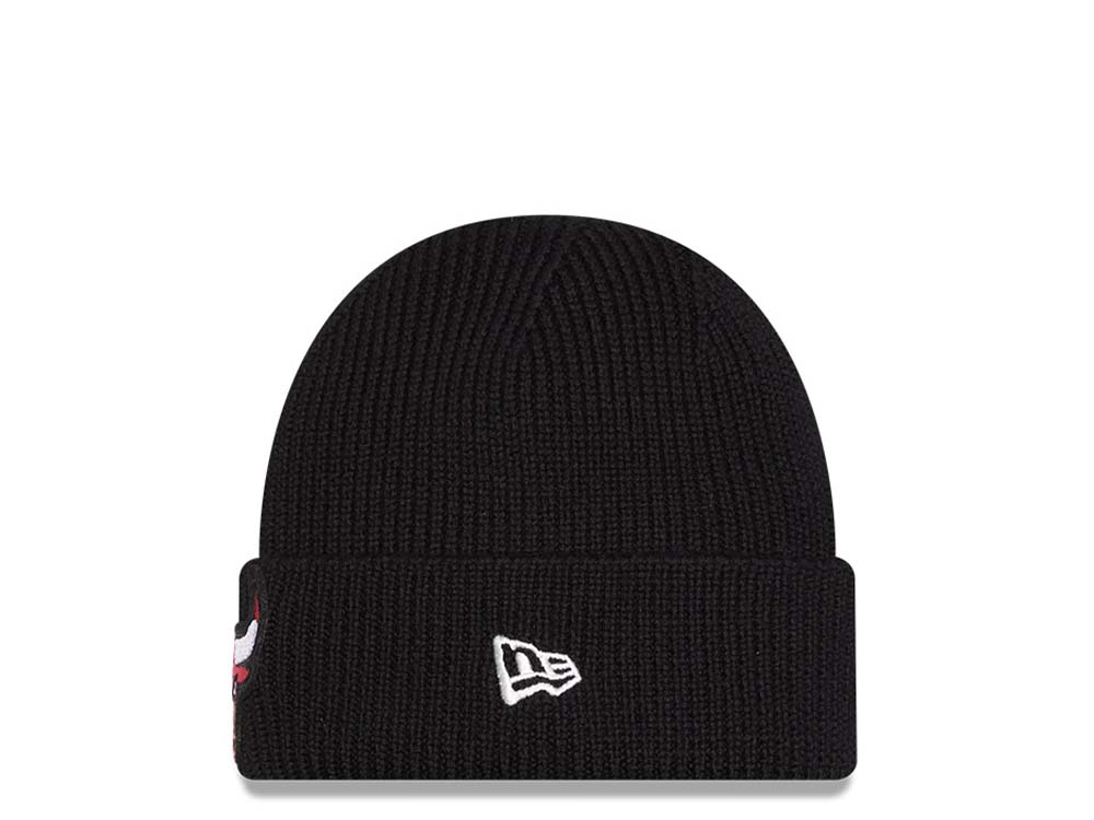 New Era Chicago Bulls Skull Knit Black Knit