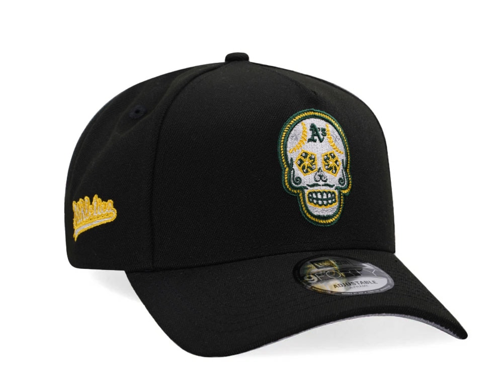New Era Oakland Athletics Skull Black Classic Edition 9Forty A Frame Snapback Cap