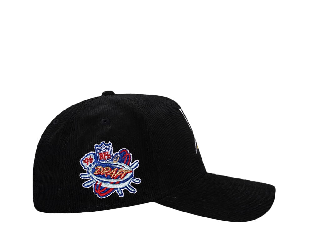 New Era Minnesota Vikings Draft 1996 Black Corduroy Edition 9Forty A Frame Snapback Cap