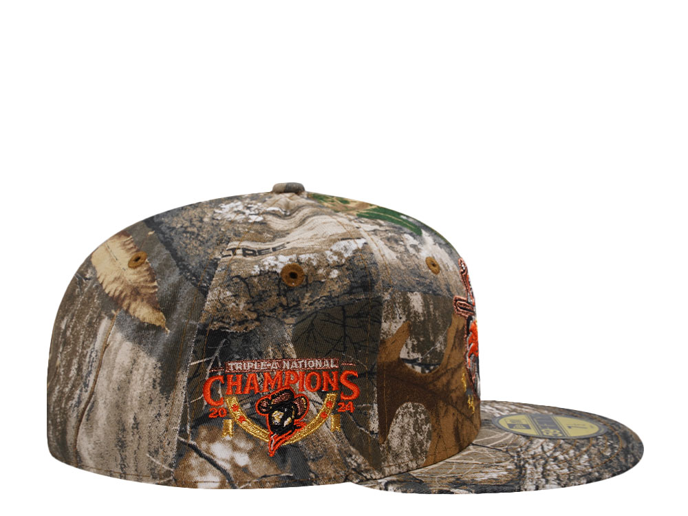 New Era Sugarland Space Cowboys Triple A Champions 2024 Realtree Edition 59Fifty Fitted Cap