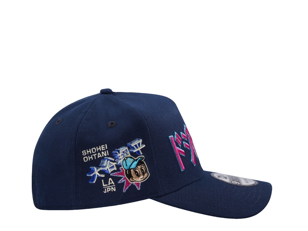 New Era Los Angeles Dodgers Kanji Ohtani Ocean Blue Prime Edition 9Forty A Frame Snapback Cap