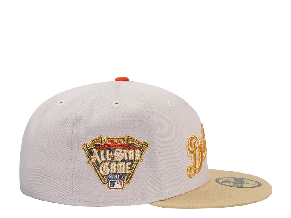 New Era Detroit Tigers All Star Game 2005 Stone Gold Two Tone Edition 59Fifty Fitted Cap