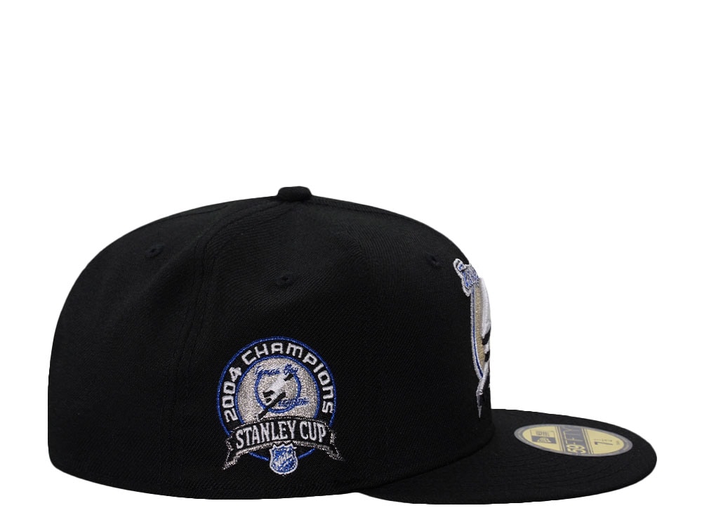 New Era Tampa Bay Lightning Stanley Cup Champions 2004 Black Prime Edition 59Fifty Fitted Cap