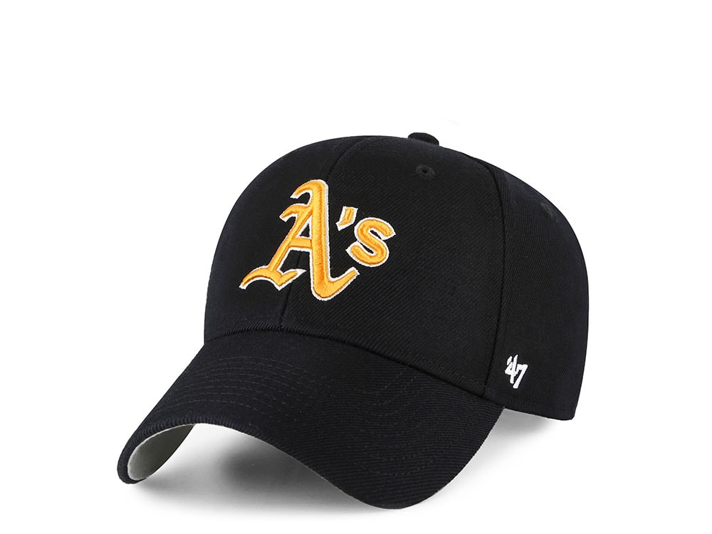 47Brand Oakland Athletics Black Classic Strapback Cap