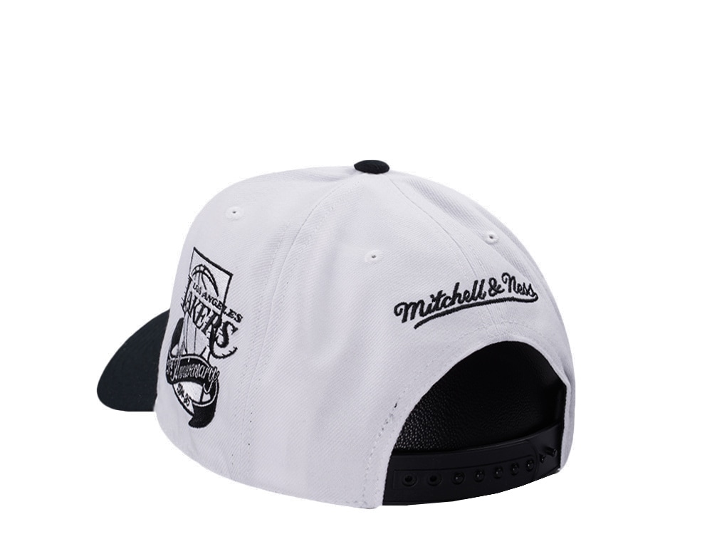Mitchell & Ness Los Angeles Lakers NBA In The City White Edition Pro Pinch Fit Snapback Cap
