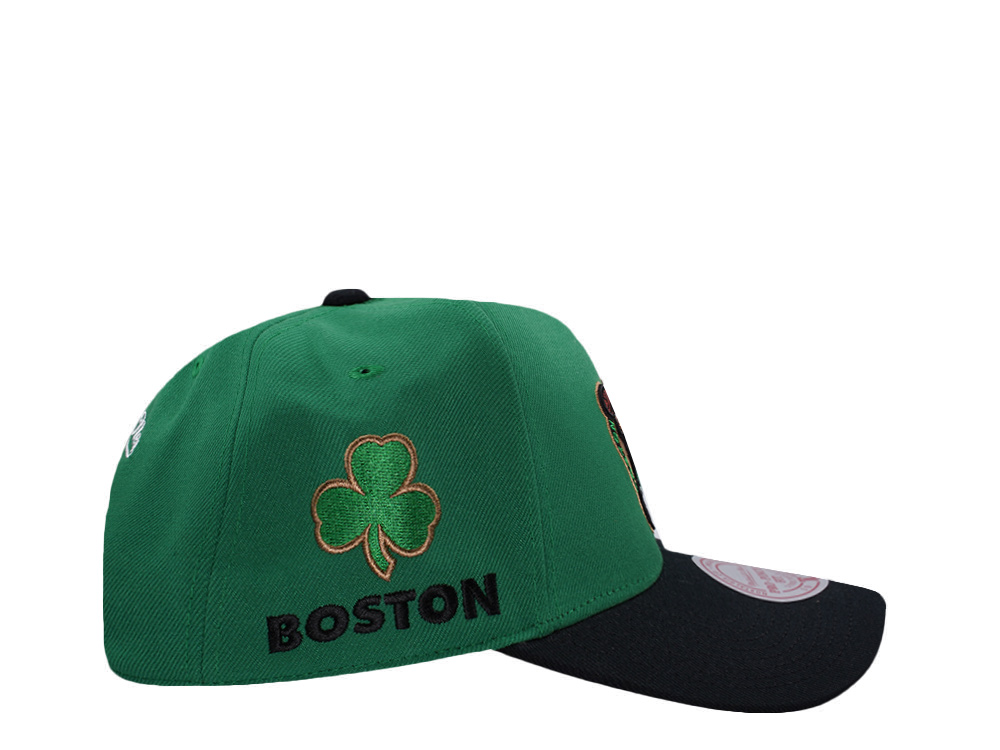 Mitchell & Ness Boston Celtics NBA In The City Green Edition Pro Pinch Fit Snapback Cap