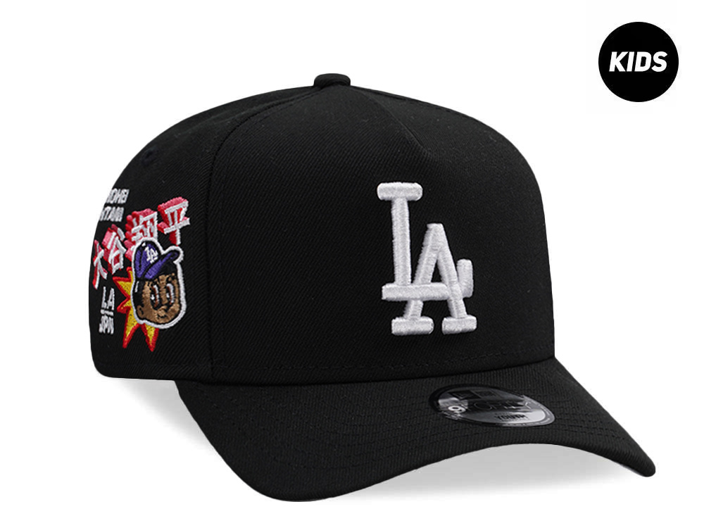 New Era Los Angeles Dodgers Ohtani Black Prime Edition Kids 9Forty A Frame Snapback Cap