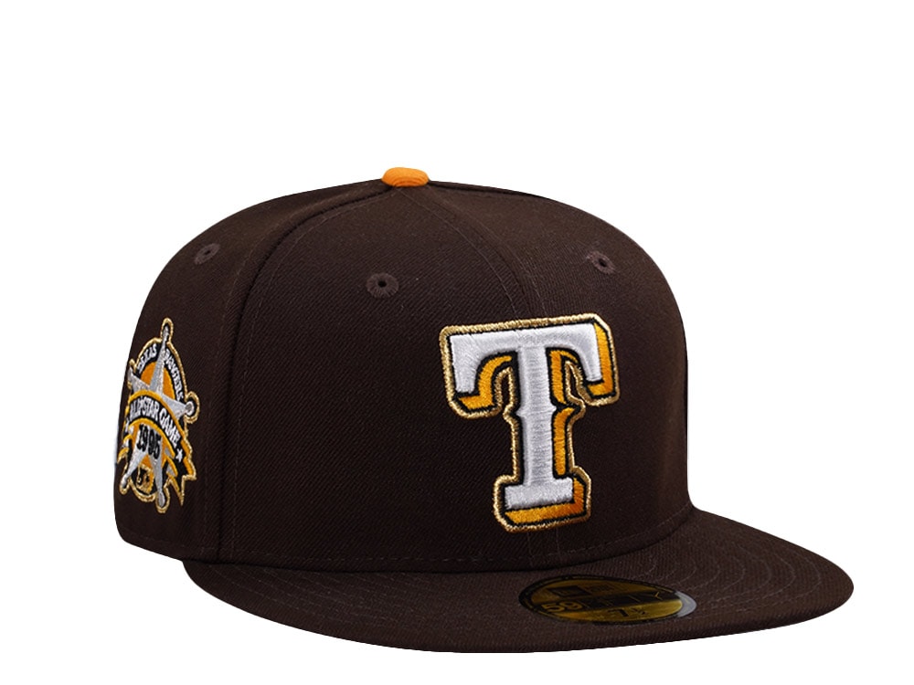 New Era Texas Rangers All Star Game 1986 Burnt Wood Prime Edition 59Fifty Fitted Cap