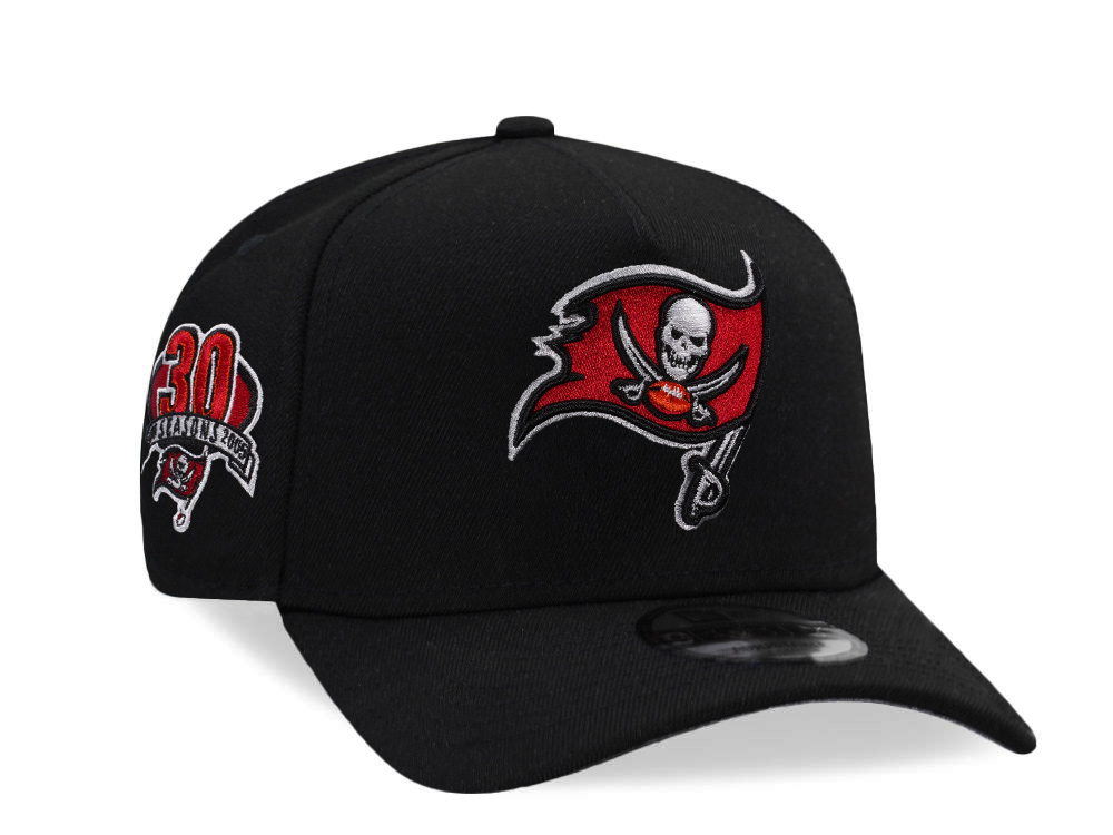 New Era Tampa Bay Buccaneers 30 Seasons Black Prime Edition 9Forty A Frame Snapback Cap