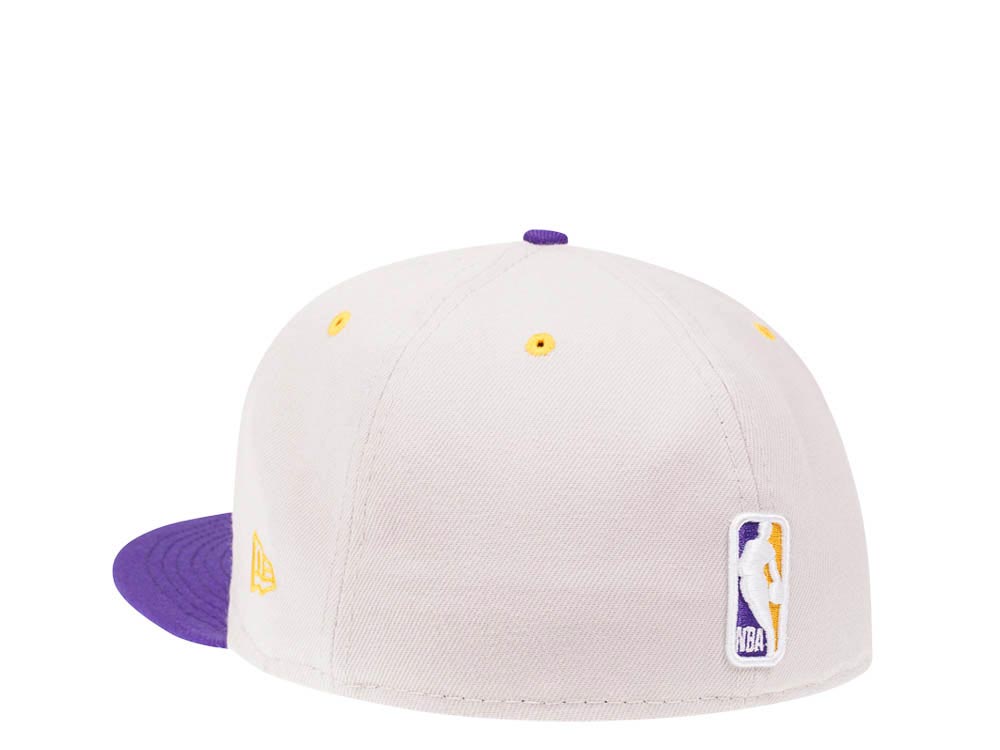 New Era Los Angeles Lakers Stone Two Tone Edition 59Fifty Fitted Cap