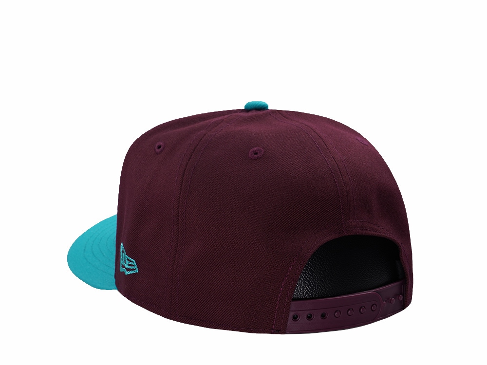 New Era Anaheim Ducks 30th Anniversary Maroon Two Tone Edition 9Fifty A Frame Snapback Cap