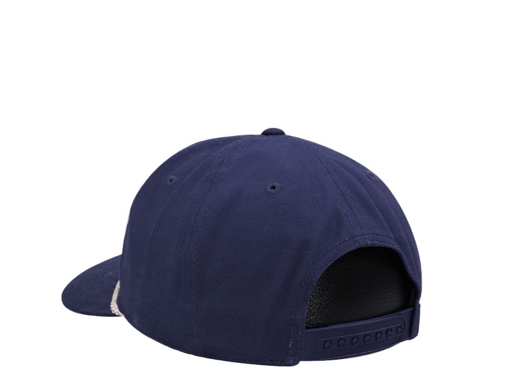 American Needle Old Style Canvas Cappy Navy Casual Snapback Cap