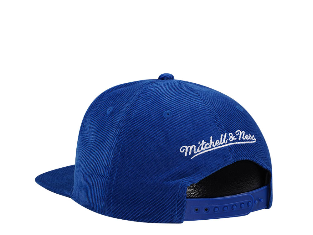 Mitchell & Ness Denver Nuggets Blue Cord Hardwood Classic Snapback Cap