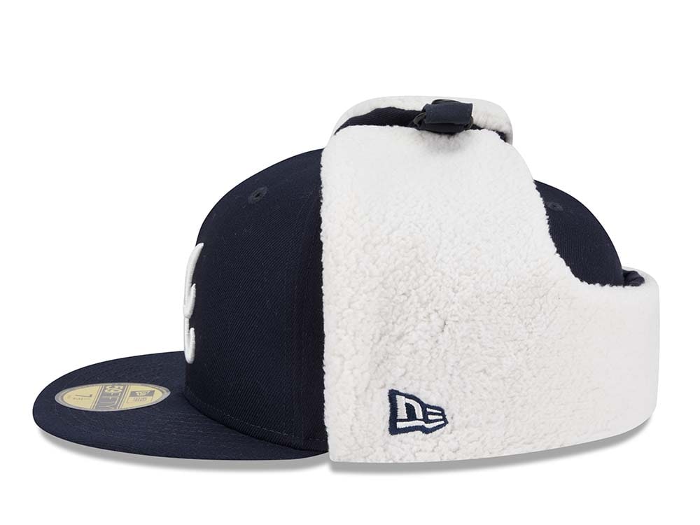 New Era Atlanta Braves Classic Navy 59Fifty Dogear Fitted Cap
