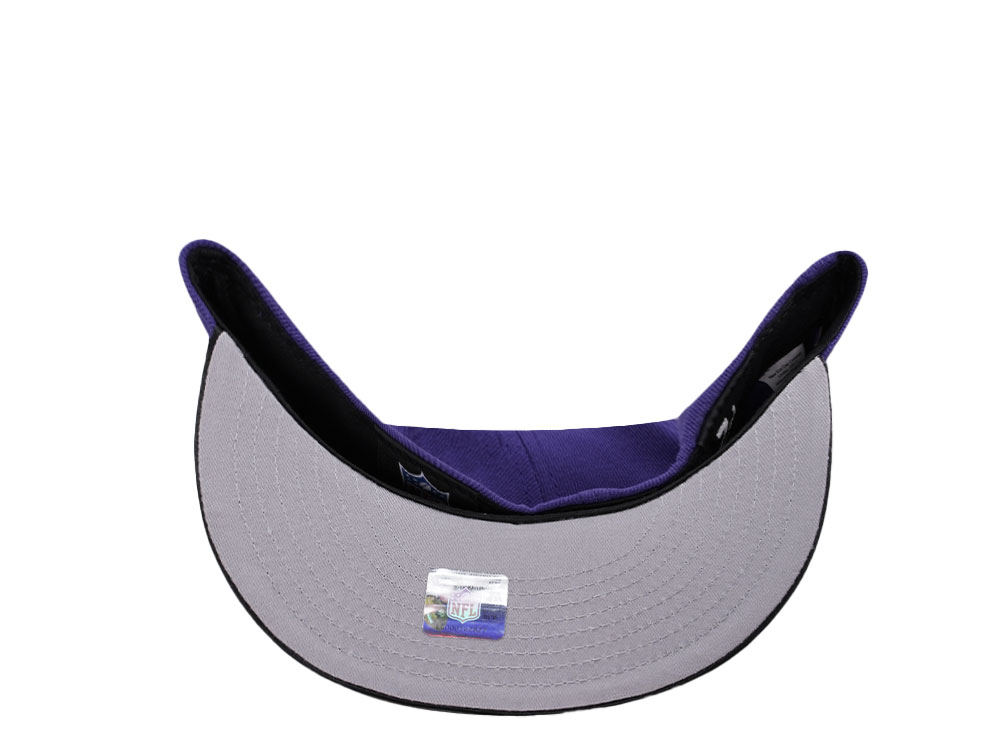 New Era Baltimore Ravens 10th Anniversary Satin Brim Prime Two Tone Edition 59Fifty Fitted Cap