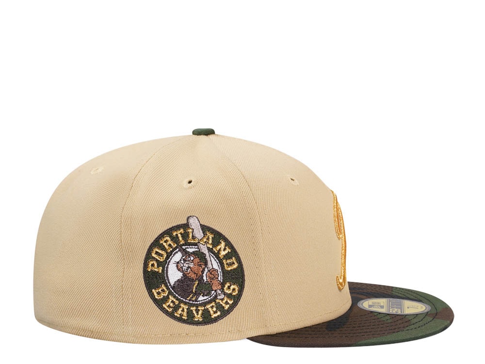 New Era Portland Beavers Vegas Camo Two Tone Edition 59Fifty Fitted Cap