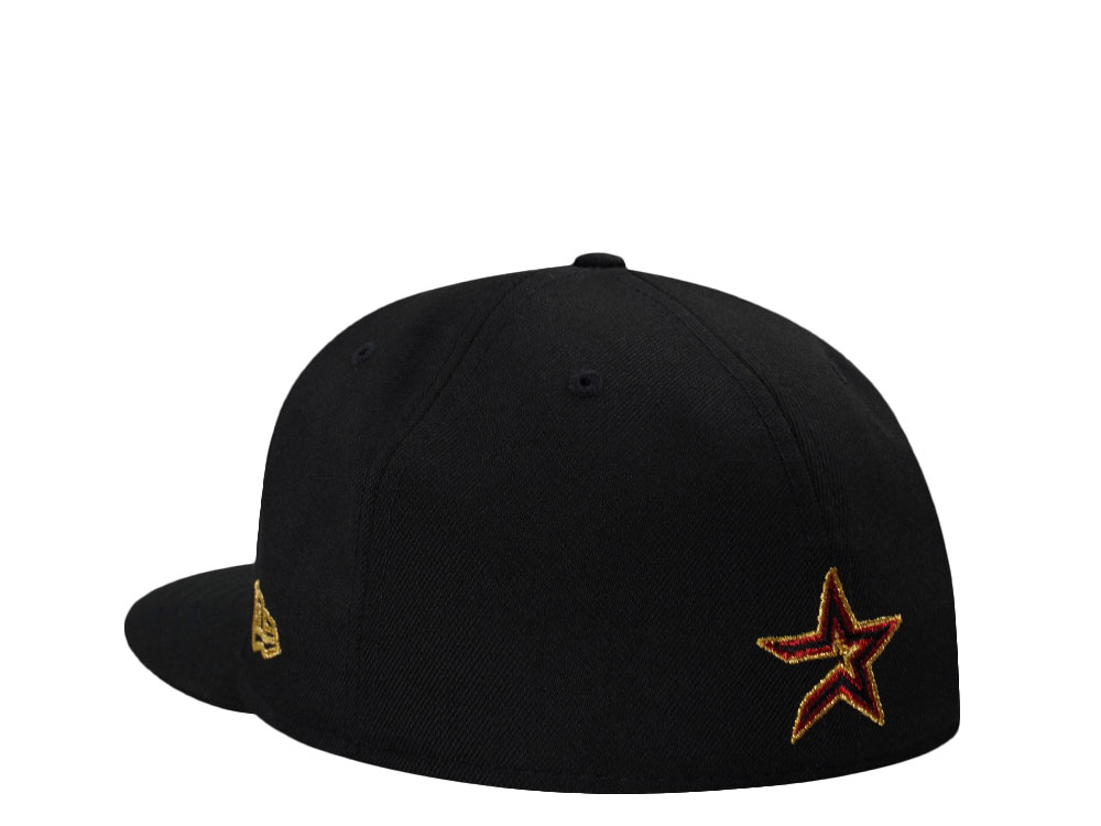 New Era Houston Astros Inaugural Season 2000 Flames Black Prime Edition 59Fifty Fitted Cap