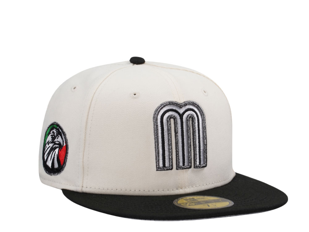 New Era Mexico Metallic Chrome Two Tone Edition 59Fifty Fitted Cap