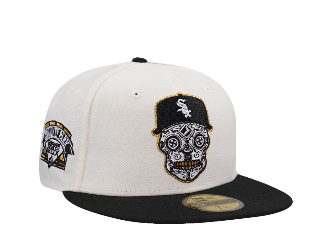 New Era Chicago White Sox Comiskey Park Skull Chrome Two Tone Edition 59Fifty Fitted Cap