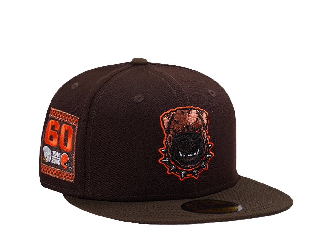 New Era Cleveland Browns 60th Anniversary Burnt Wood Two Tone Edition 59Fifty Fitted Cap