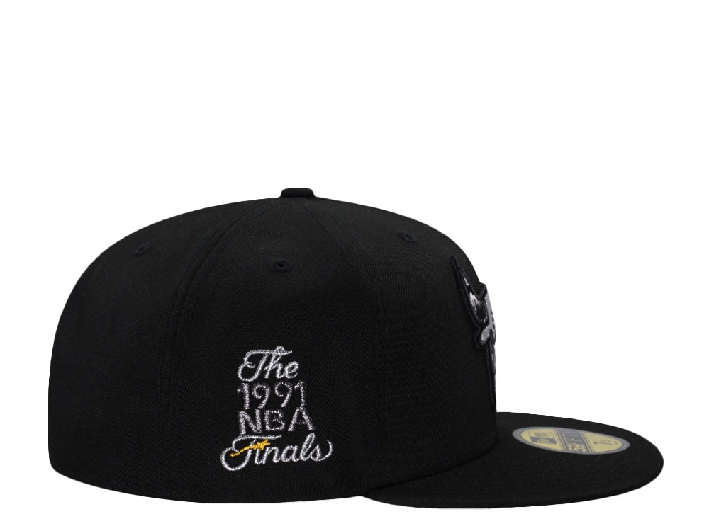 New Era Chicago Bulls NBA Finals 1991 Black Prime Edition 59Fifty Fitted Cap