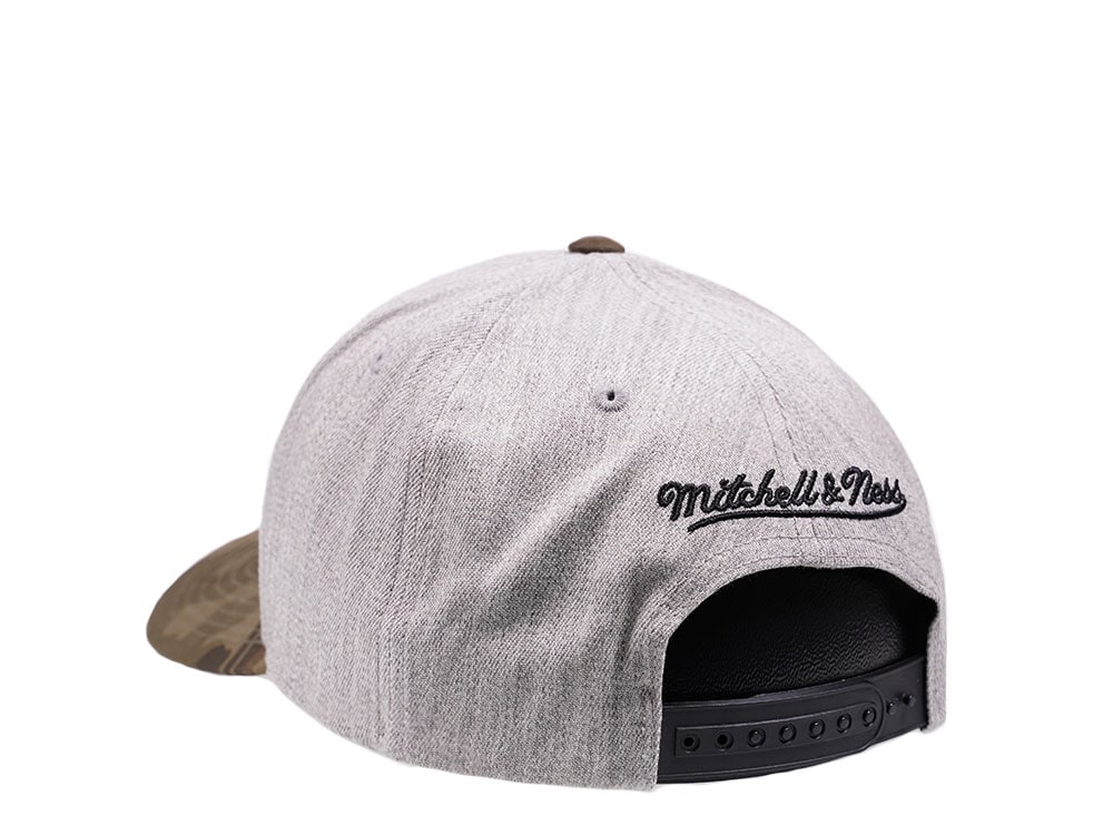 Mitchell & Ness Los Angeles Clippers Heather and Camo 110 Flex Snapback Cap