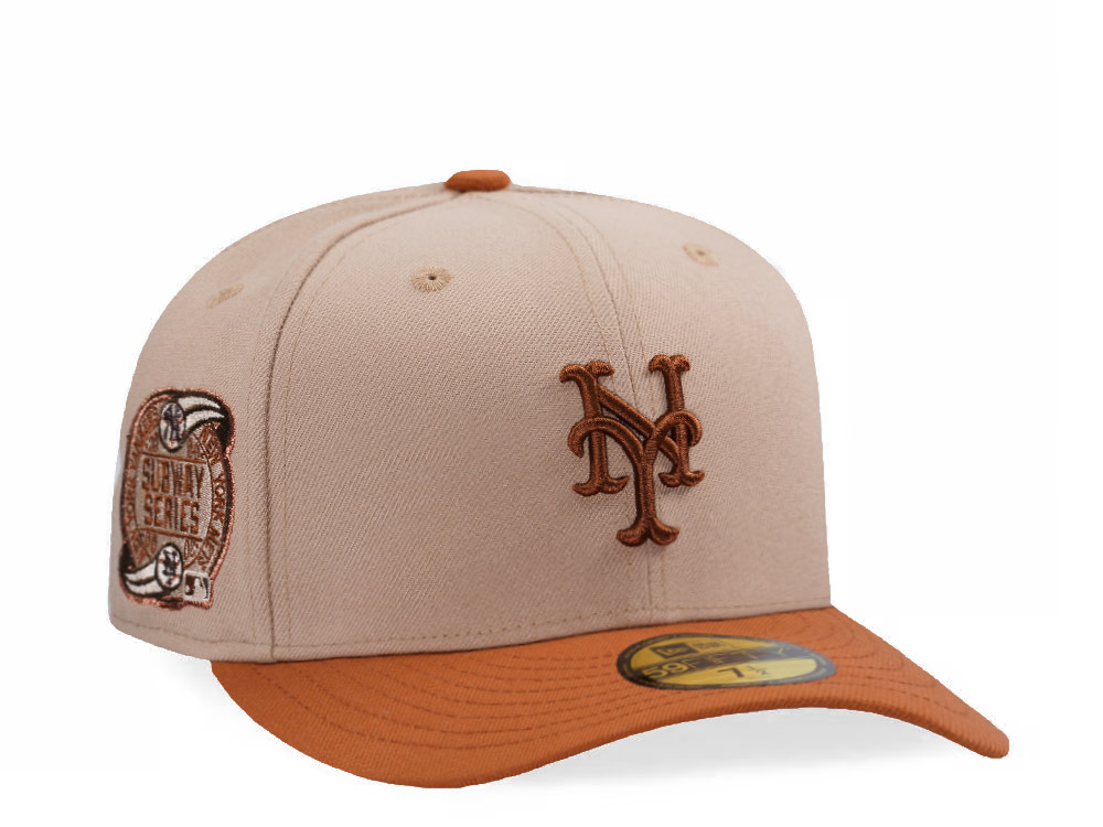New Era New York Mets Subway Series Pumpkin Spice Edition Pre Curved 59Fifty Fitted Cap