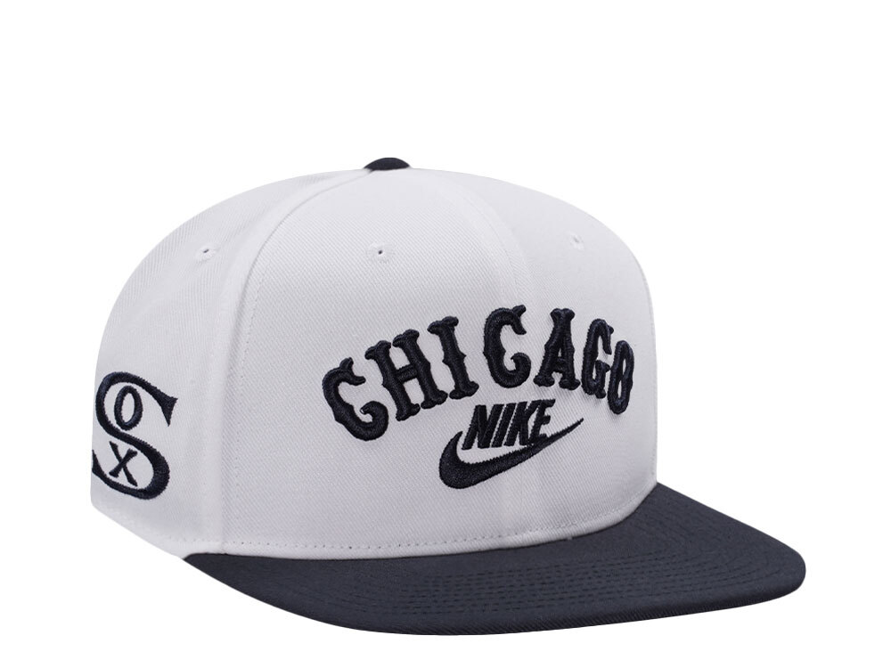 Nike Chicago White Sox 1976-85 Cooperstwon Dri-Fit White Edition Snapback Cap