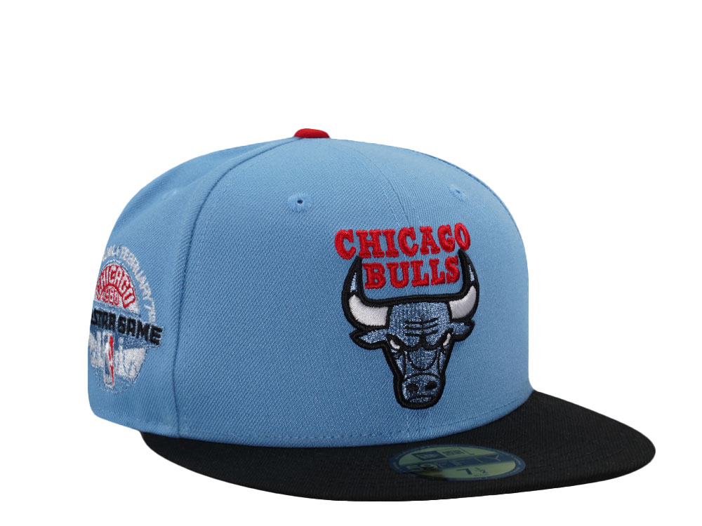 New Era Chicago Bulls All Star Game 1988 Sky Blue Two Tone Edition 59Fifty Fitted Cap